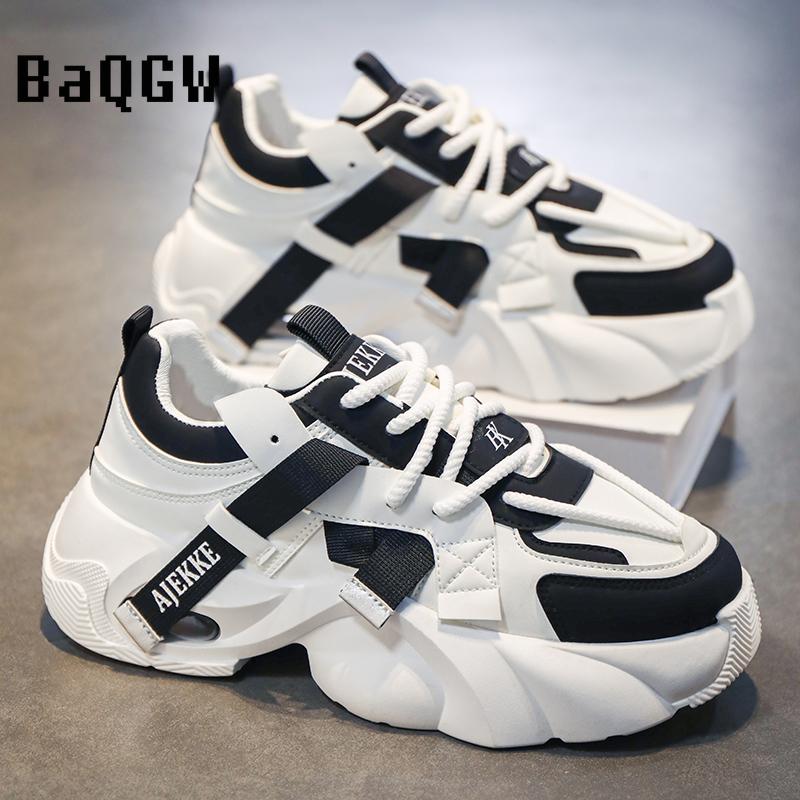 Designer Color Block Men Shoes Summer Comfortable Men Thick Platform Fashion Sneakers Fashion Casual Shoes Sports Trainers Tenis
