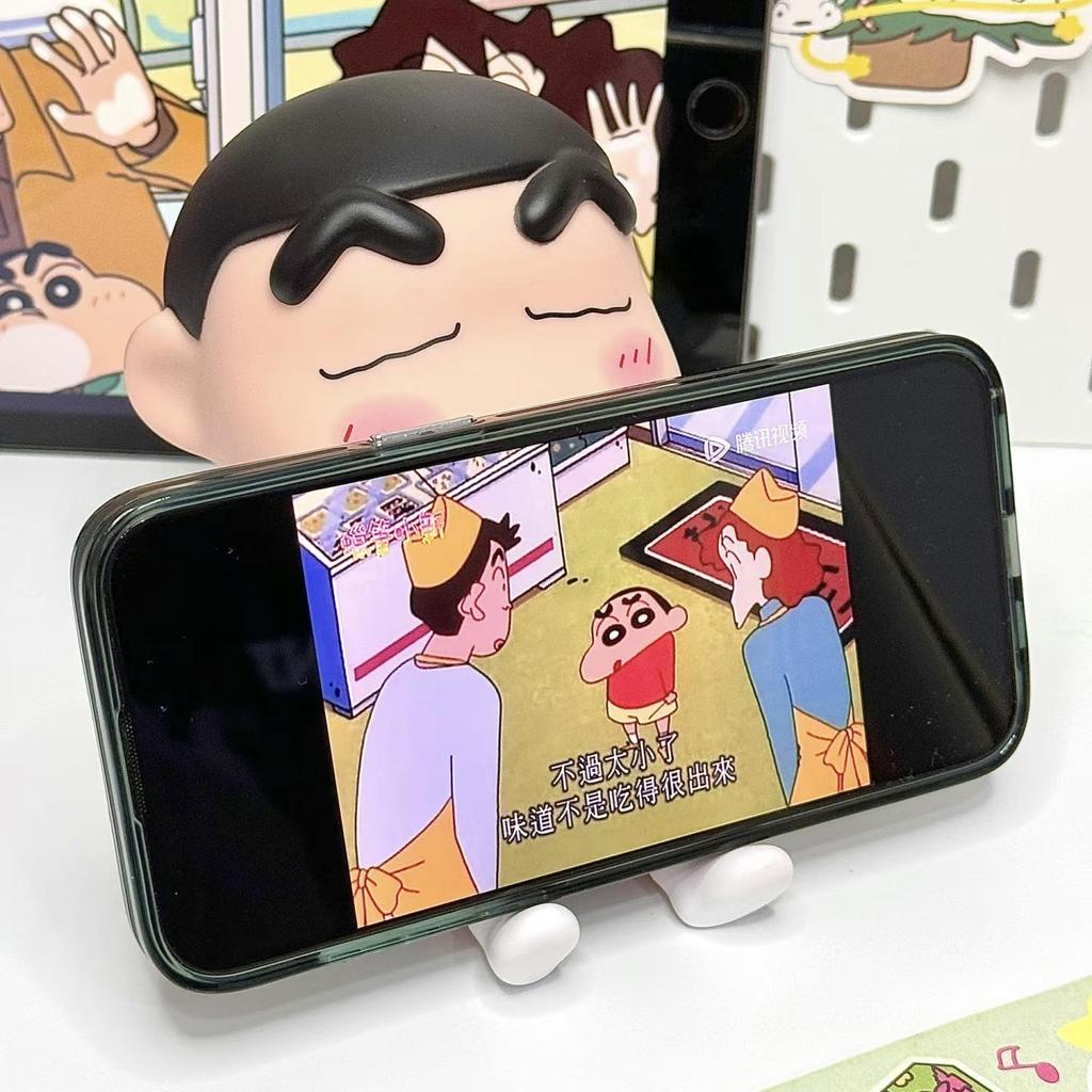 Crayon Shin-chan Anime Figure: Cute Desktop Doll and Mobile Phone Holder