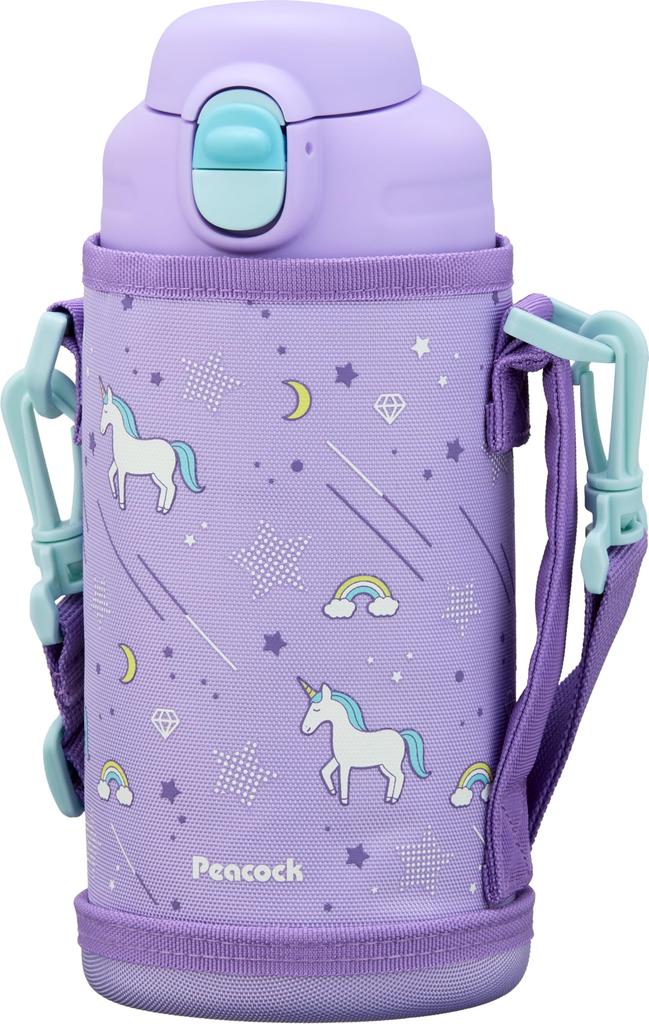 Thermos Industry Peacock Water Sports Drink Direct Kids Dishwasher Includes Cold Easy To Purple AVA The-peacock (The-peacock) Bottle, Compatible,