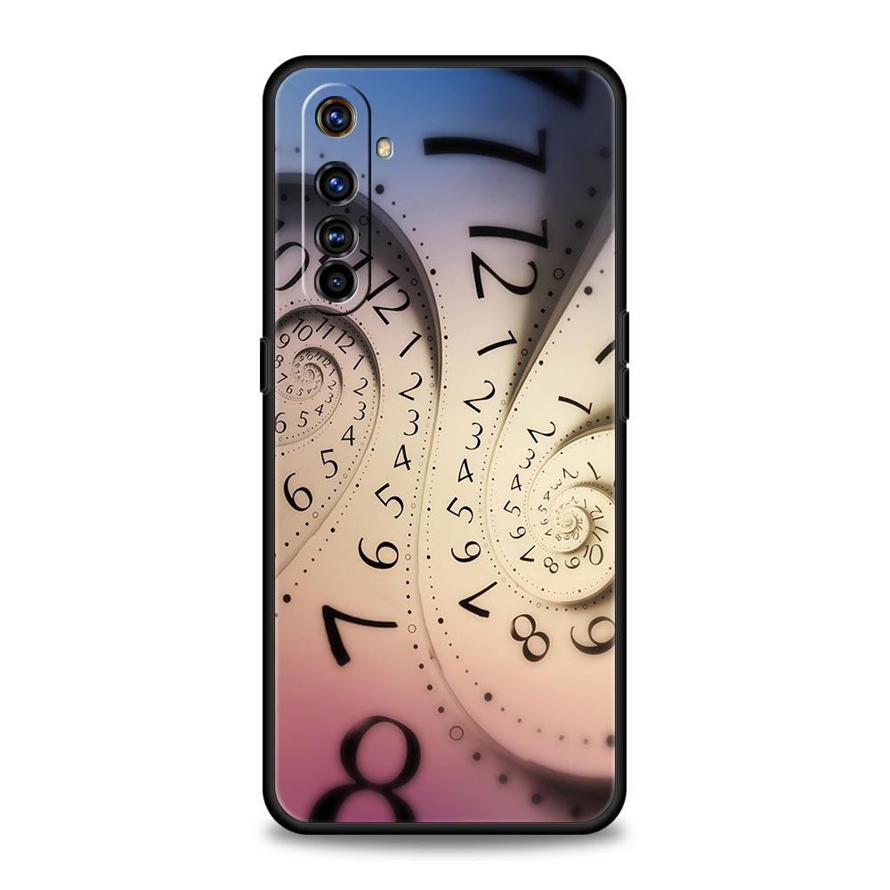 Number Pattern Soft TPU For Realme 13 12 11 10 9 Pro Plus GT3 GT2 C21 C25 C35 C53 C55 C67 Pro 5G Phone Case Cover Fundas Capas