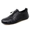 Men's Large Casual Leather Low-Top Octopus Driving Shoes for Spring & Autumn