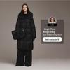 Tanboer Women's Long Down Jacket with Lamb Wool Collar TB5520850Z