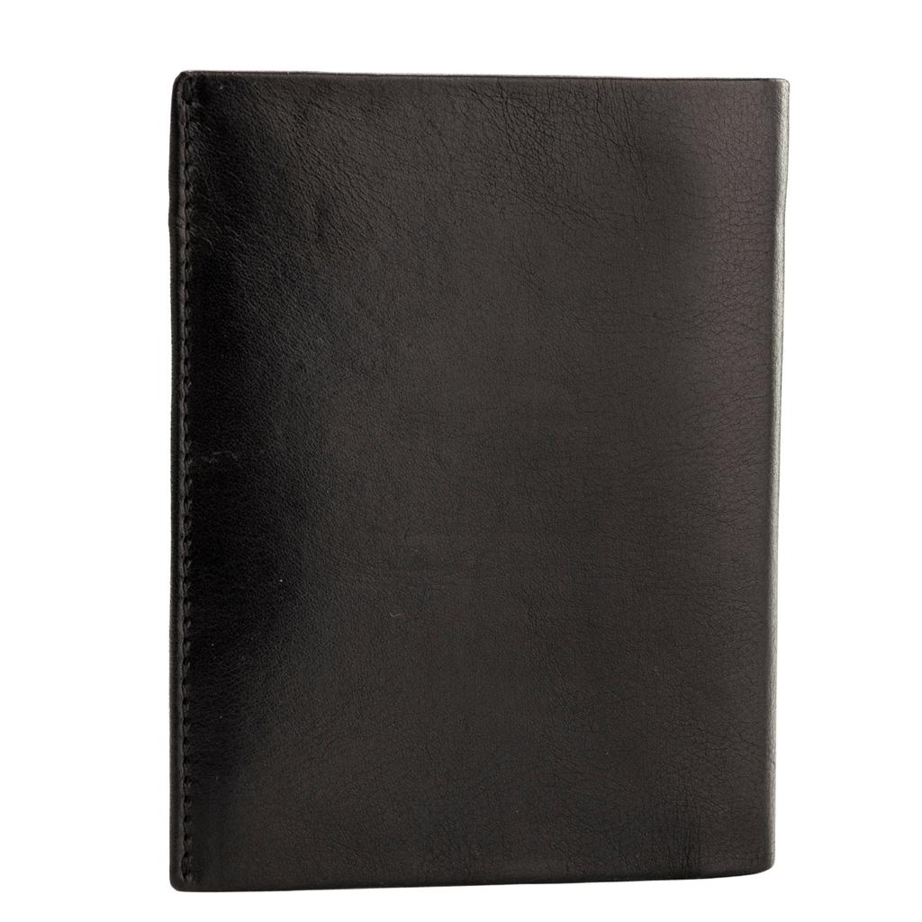 Wings Men' Cowhide Leather Wallet Black
