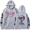 2026 Anime Demon Slayer Akaza Printed Hoodie Sweatshirt Graphic Fashion Print Long Sleeve Unisex Casual Print sweatshirt Oversized