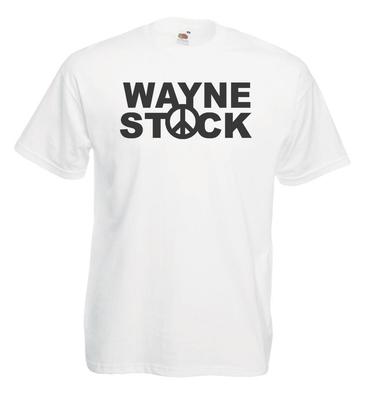 Unisexs 1990s Wayne Stock Garth Comedy Party On Movie Unisex White TShirt