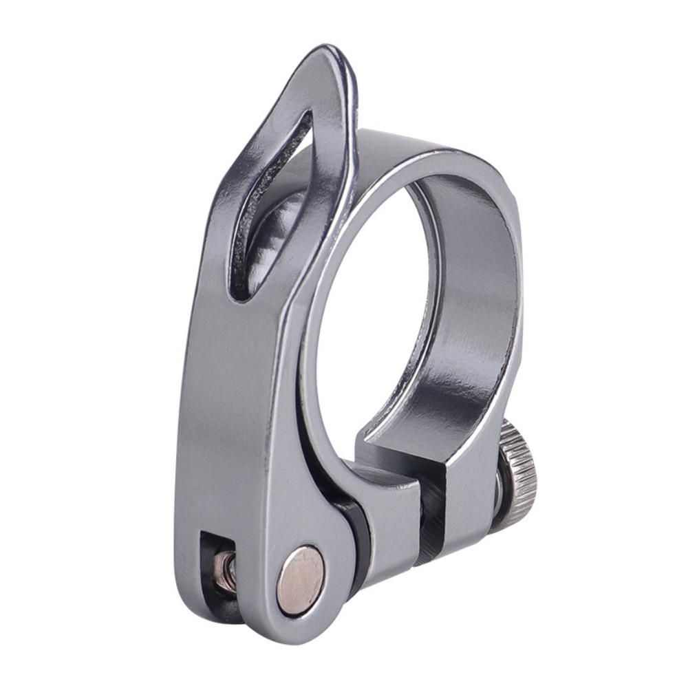 Bike Seat Post Clamp 31.8mm 34.9mm Aluminum Alloy Seat Tube Clip Bicycle Quick Release Seatpost for Mountain Tube Bike