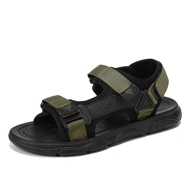

Sports sandals men s new summer casual wear driving shoes dual-purpose beach shoes men s Velcro cool slippers 44