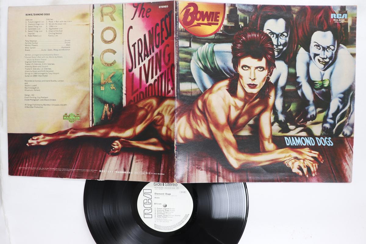 LP Record DAVID BOWIE  Diamond Dogs RCA6230PROMO RCA 1974 Japan Rock Used