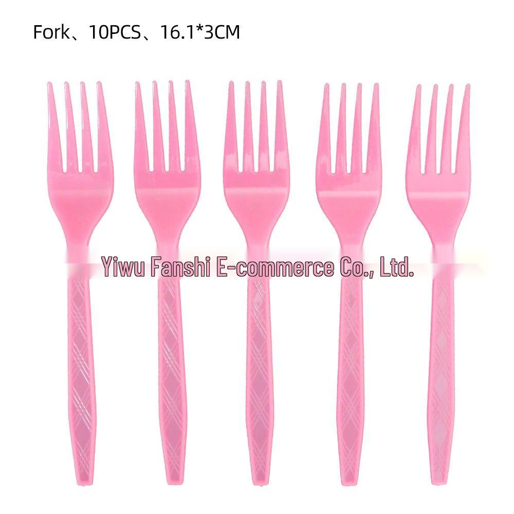 Pink Bow Girl Birthday Party Tableware Set: Paper Cups, Plates, Napkins, and Tablecloth.
