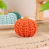 Crocheted Pumpkins for Festive Thanksgiving Halloween Mantlepiece Embellishments Autumnal Small Pumpkins Decoration