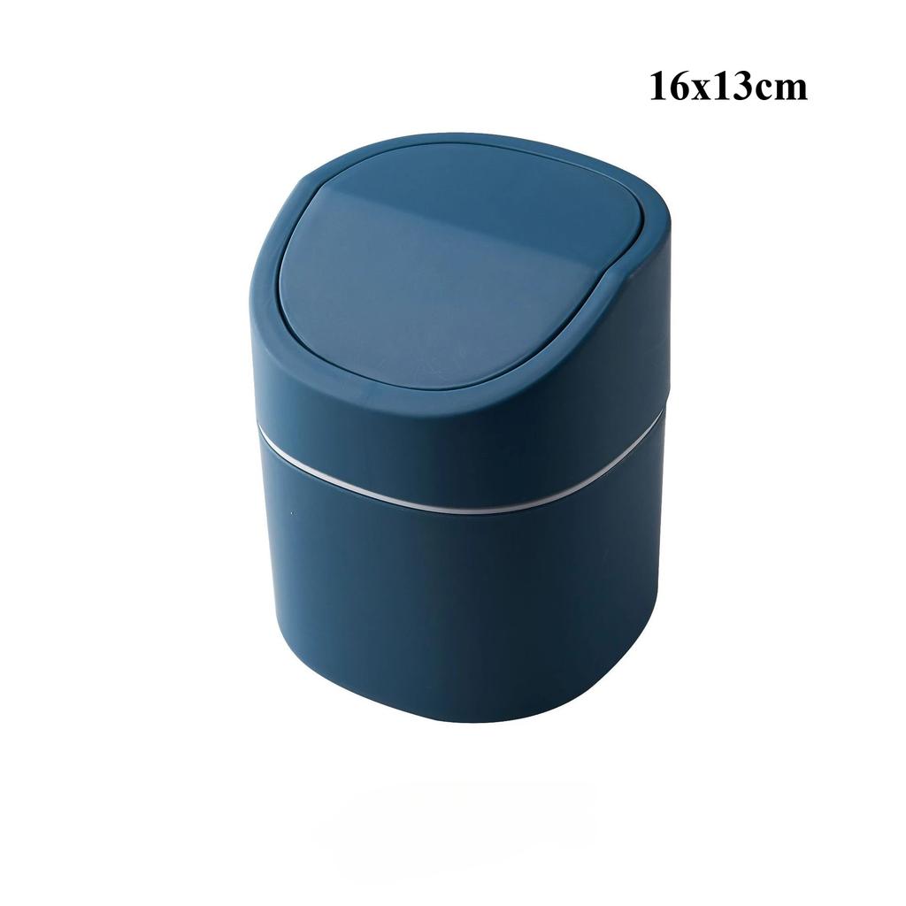 Mini Small Waste Bins Desktop Garbage Basket Home Table Plastic Trash Can Office Supplies Dustbins Sundries Barrel Box