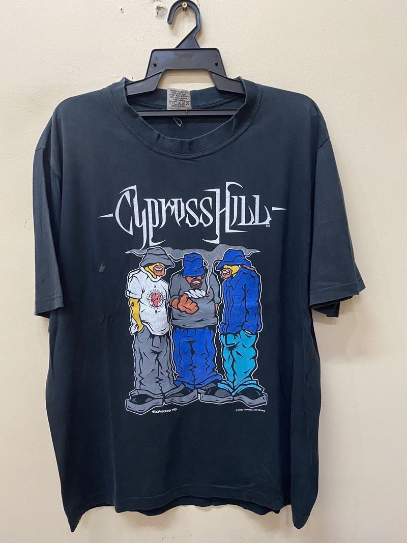 Vintage 90s Cypress Hill Rap Black Short Sleeve Unisex Tshirt S5XL KH5371 XXXXL