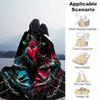 1pc Broken Heart in Chains Blanket  Seasonal Universal Home Decorative for Room, Gift Idea, Living Room, Travel, Camping
