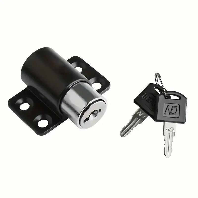 2 Clés 1 Jeu Serrures de Fenêtre de Porte Coulissante avec Protection de Sécurité Bébé Enfant Antivol Alliage d'Aluminium Loquets de Sécurité de Porte