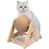 Outamateur Cat Scratcher Ball Toy, Sisal Scratching Ball with Stable Stand, Interactive Cat Exercise Toy, Interactive Play and Exercise for Kittens,