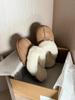 Sangpo 2024 Sheepskin Snow Boots with Heightened Toe Cap & Thick Sole Fur Slippers