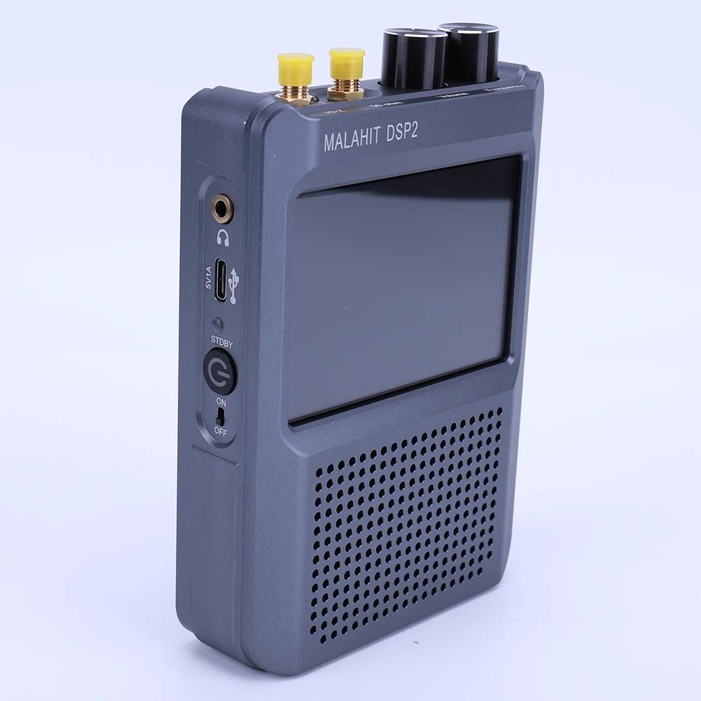 DSP2 SDR Malachite Radio Receiver Software Defined Radio Adjustable Filter 10kHz-2GHz AM SSB CW NFM WFM 5000mAh Battery