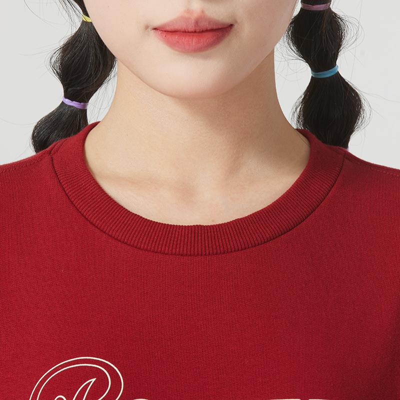 Puma Sports Lifestyle Collection FW24 Letter Logo Print Comfortable Casual Versatile Sweatshirt Women sweatshirt Red 630952-13