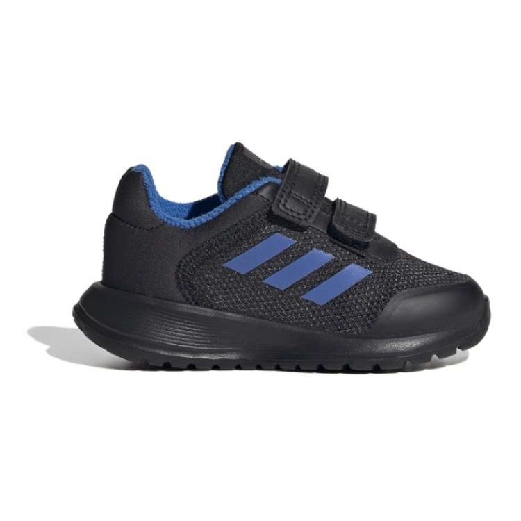 Adidas Tensaur Run 2.0 Comfortable Versatile Soft Sole Non-Slip Wear-Resistant Mid-Top Kids Casual Shoes Baby Casual Shoes Black Blue IF0361