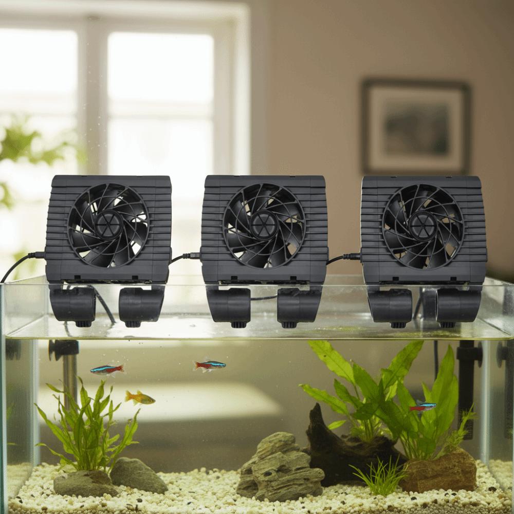 Adjustable Wind Speed Fish Tank Cooler Mute Operation Aquarium Chiller Fan Aquarium Farming