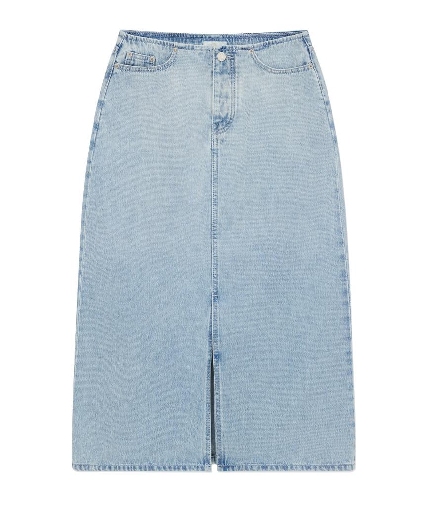 COVERNAT WOMAN Denim Long Skirt Light Blue