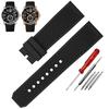 High Quality Rubber Watchband Cartier CALIBRE London Tank W7100056 W7100055 WGCA0010 WSCA0006 WSCA Citizen Watch Strap 23mm