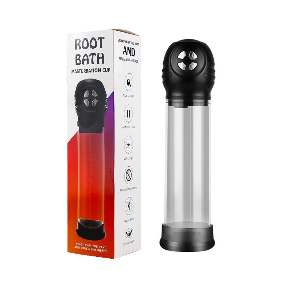 Vacuum Electri Penis Pump for Men Automatic Penis Expander Enhancer Pump Penis Trainer Sucking Male Masturbator Sex Toys for Men