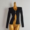 French Simplicity New Arrival V-neck Single Breasted Knitting Cardigan Women's Clothes Spring & Fall Slim Fit Slimming Long Sleeves Outerwear Top