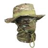 Camouflage Rundkrempenhut & Sturmhauben-Set: Sonnenschutz für den Sommer-Bergsteigen