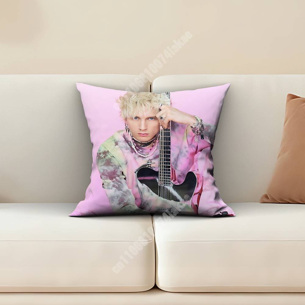 MMachine Gun KKelly MGK Lost Americana Pillow Cover Cushion Case Sofa Couch Home Gaming Room Decoration