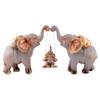 zart Decorative Elephant Family Showpiece Home