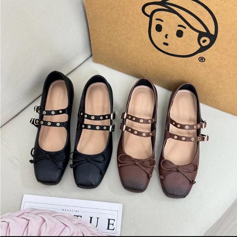 Inner Height Increase Small Retro Small Leather Shoes Women's New Spring and Summer Single Shoes Mary Jane Shoes