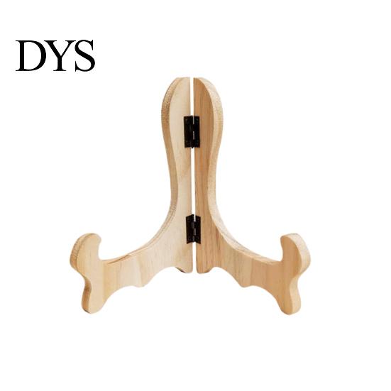 Tea Cake Display Stand Smooth Edge Wooden Natural Adjustable Hinge Pancake Holder Chinese Style Stable Black for Home