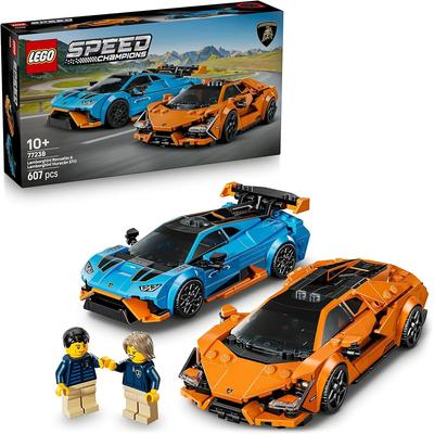 LEGO Speed Champions Lamborghini Revuelto & Huracn STO Building Toy Set for Kids Ages 10-12 with Mini Cars and Figures