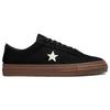 Converse One Star Pro Low Schwarz Dunkelgummi Unisex Sneaker Weiß A03217C