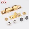 Furniture Door Stoppers 40mm-70mm Copper Cupboard Cabinet Door Roller Latch Twin Double Catches with Striker with Free Screws