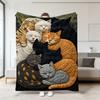 150*200cm Flannel Blanket, Thickened Blanket, Air-conditioned Nap Blanket