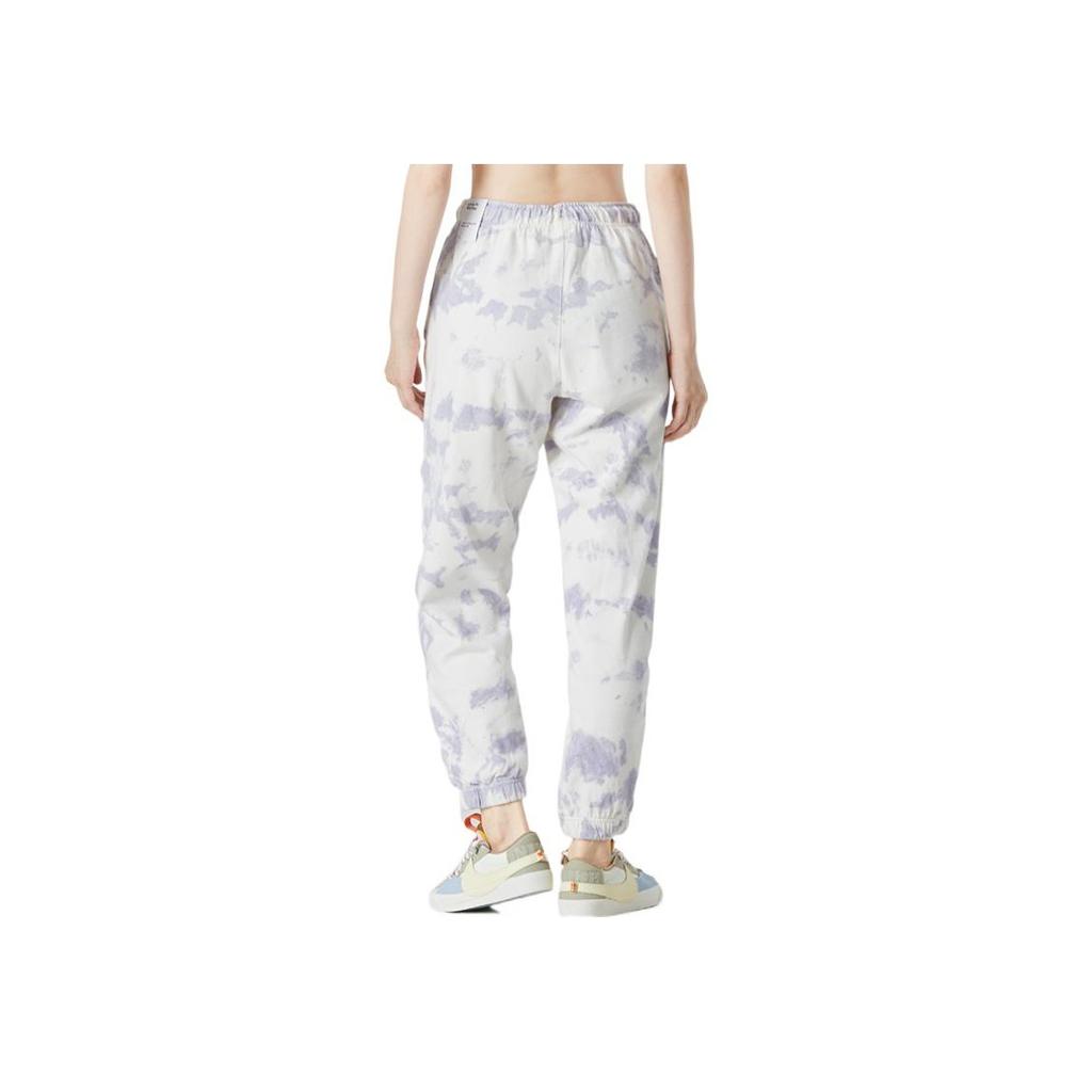 Nike Tie-Dye Drawstring Cuffed Sweatpants Women Bottoms White DM6715-580