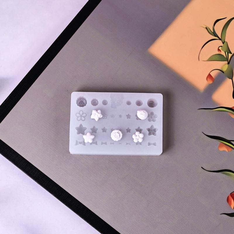 Sweet Bowknot Nail Art Mould Silicone Dropper Mold Nail Decoration Mold Silicone Manicures Molds for DIY Nail Art Decors