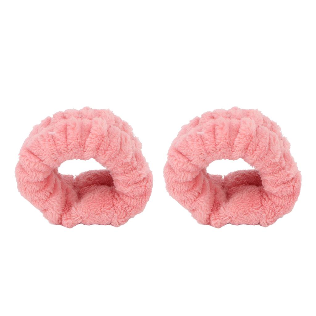 1 Pair Face Washing Wristbands Strong Water Absorption Skin Friendly Soft Pure Color Women s Wrist Towels for Home Travel