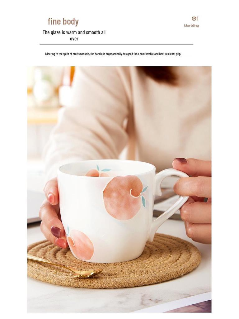 Creative Large Capacity Ceramic Coffee Mug for Couples
