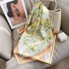 Spring and Summer Korean Edition Fashion Small Square Scarf Silk Scarf Women's Versatile Decorative Headscarf Small Scarf Lemon Printed Scarf Headband