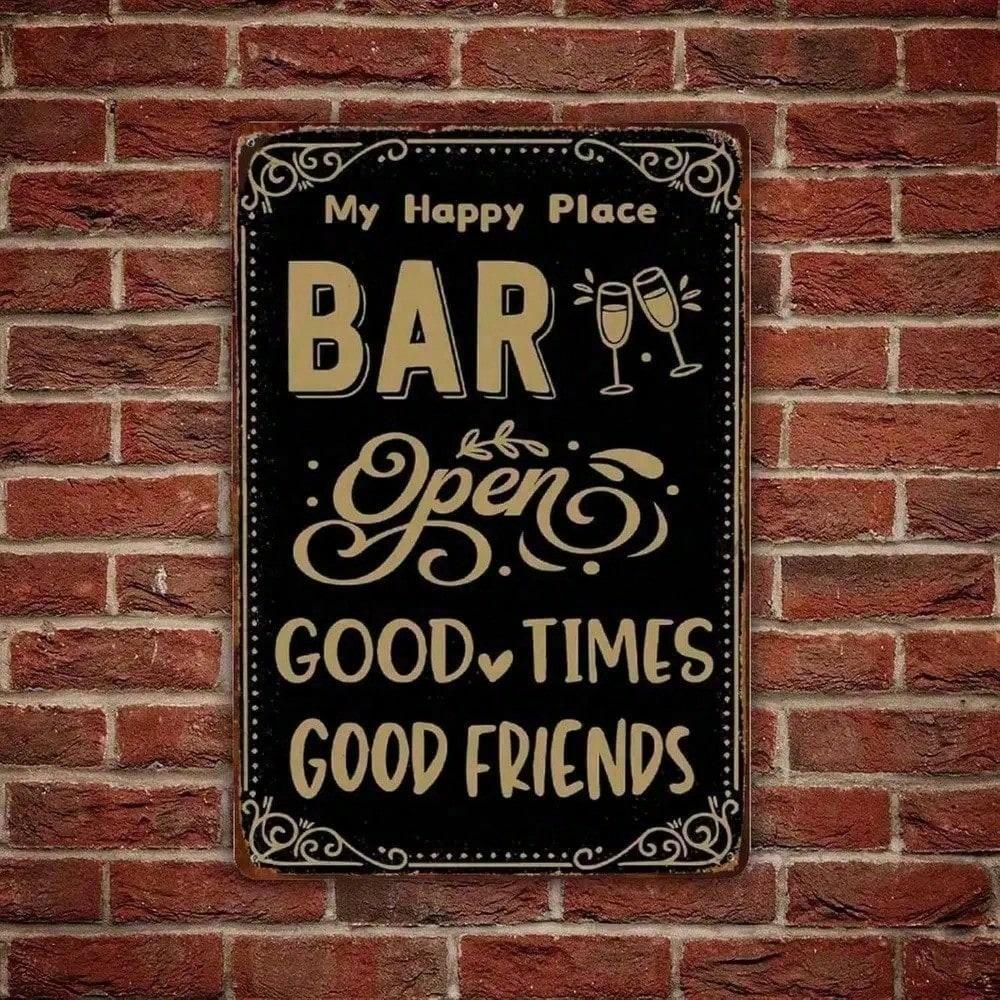 

Retro Metal Tin Sign 8x12 Inch Vintage Wall Decor Funny Bar Quote for Home Man Cave Office різнокольоровий