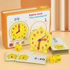 Kabeila Educational Clock - Learning Clock for Children, Study Toy, Math Material, Elementary School Boys and Girls, Montessori-style Educational Toy,