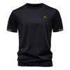 New Summer T-shirt Men's Solid Color Embroidery