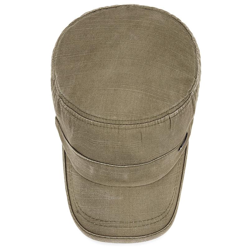 Old-style Bamboo Joint Spring and Summer Sunshade Large Mesh Flat Top Hat with Copper Label