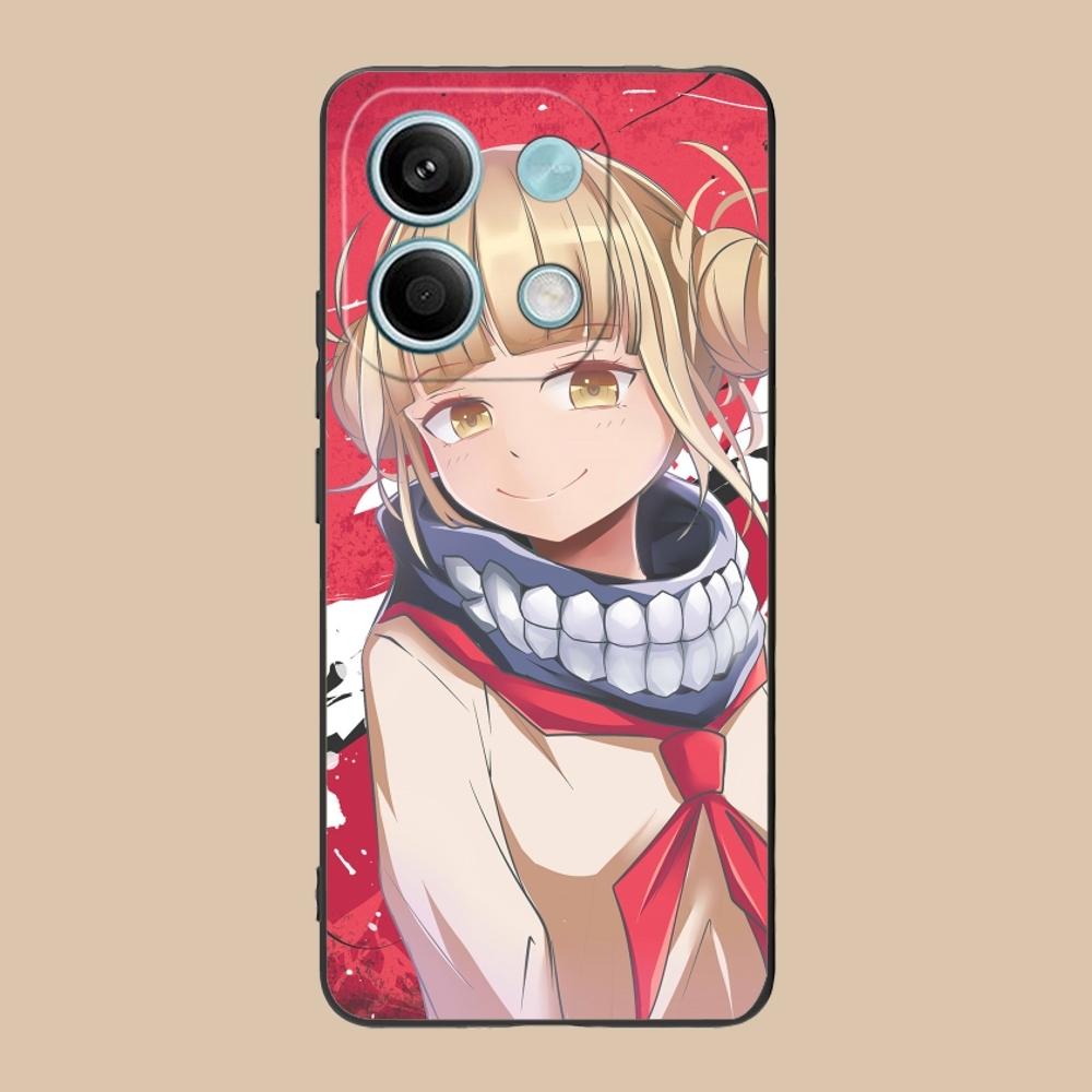 Hero Himiko Toga Mobile Phone Case for Xiaomi Redmi 13 13C 12 12C 10 10C A1 A2 A3 Plus 5G Black Soft Phone Cover Shell