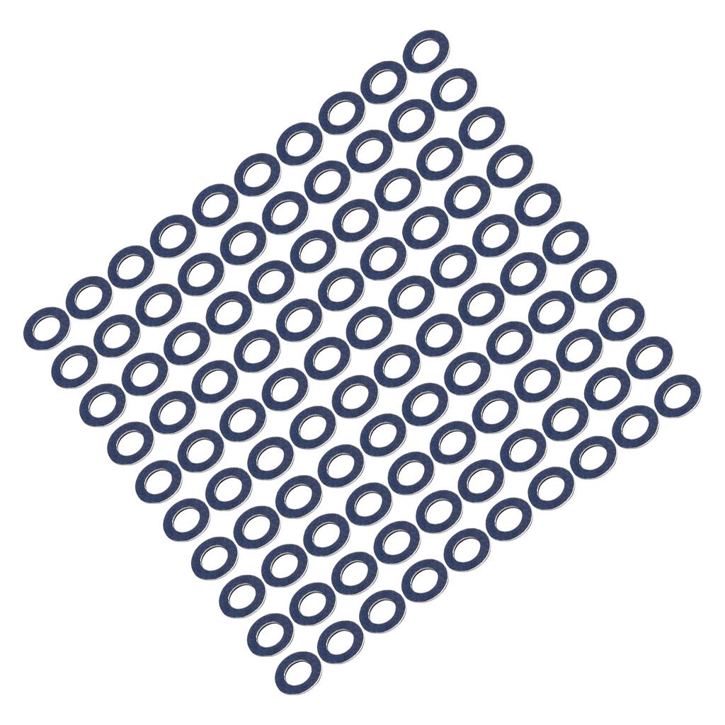 1 Set 100pcs Oil Drain Sump Plug Washers Gasket Hole For Toyota OE90430-12031 12mm Oil Drain Sump Plug Gaskets Washer