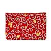 Made In Shiba Inu Arabesque Cotton 19cm X Flat Red Kyosuke, Japan, Pouch, 12.5cm, Small, Pouch,