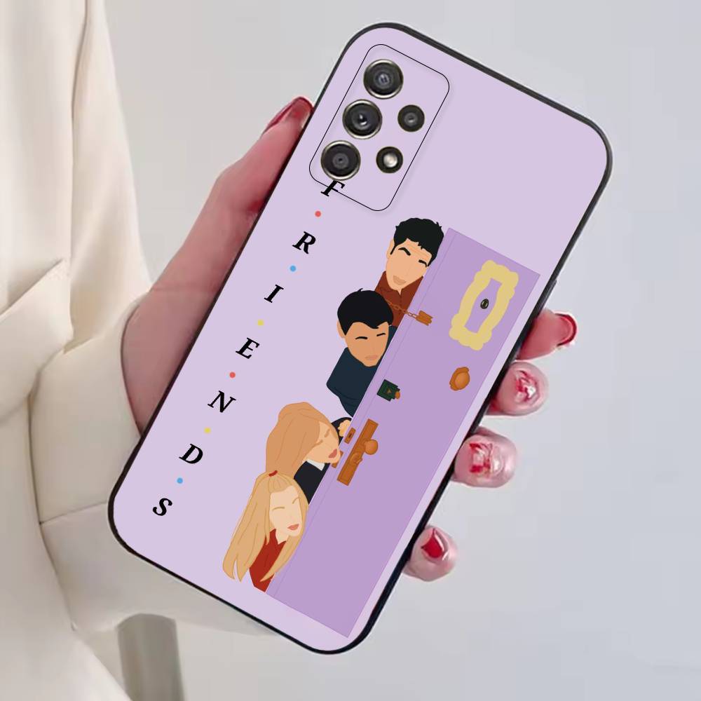 Hot TV Show F-Friends Phone Case For Samsung S25,S24,S21,S22,S23,S30,Ultra,S20,Plus,Fe,Soft Silicone Black Cover